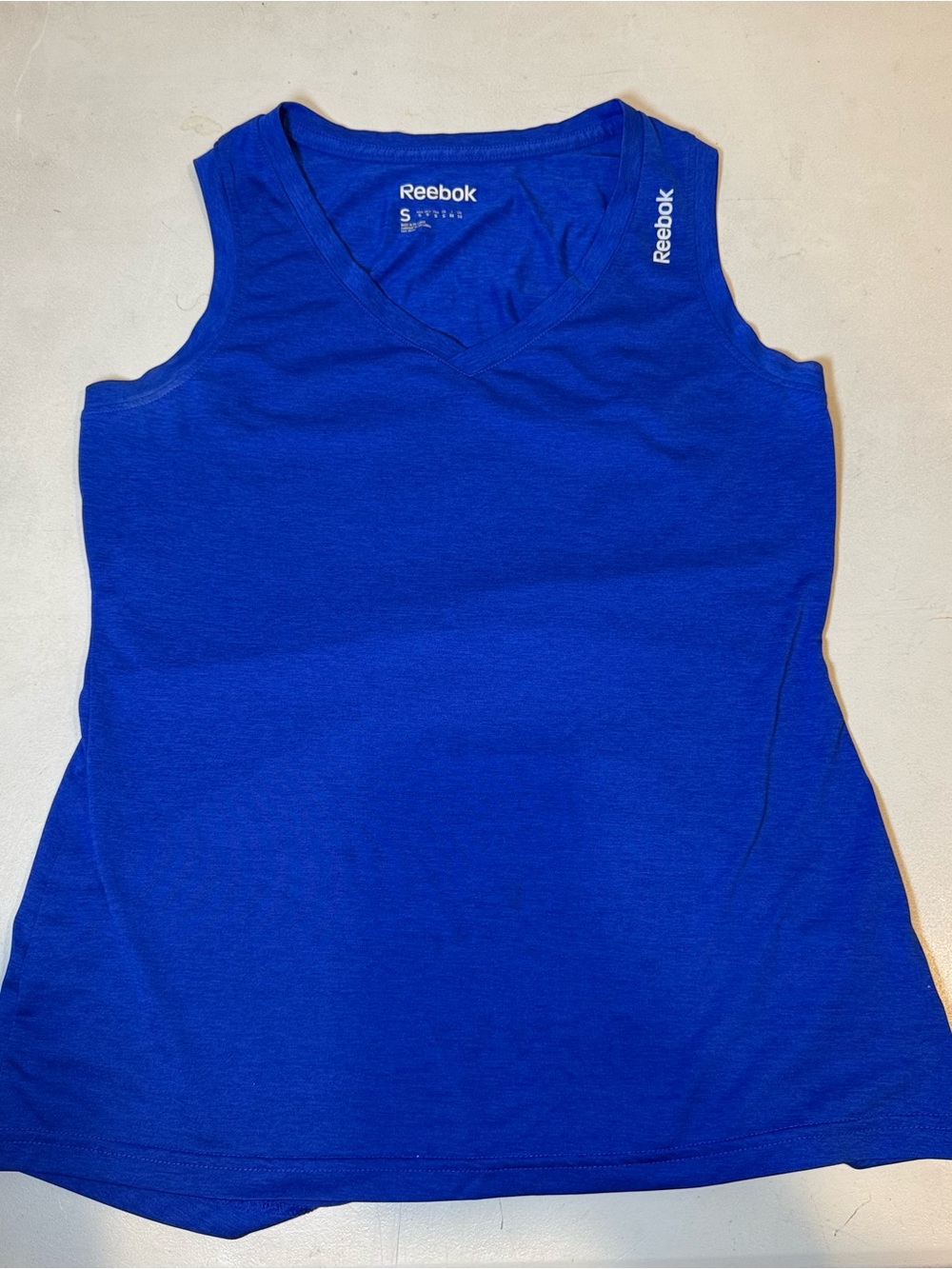 Reebok Women's Royal Blue V-Neck Performance Tank